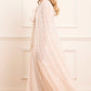 Dappled Sequin Hooded Long Cape