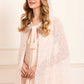Dappled Sequin Hooded Long Cape