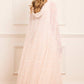 Dappled Sequin Hooded Long Cape