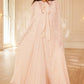 Dappled Sequin Hooded Long Cape