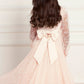 Dappled Sequin Long Sleeve Kids Dress