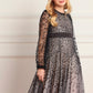 Dappled Sequin Long Sleeve Kids Dress
