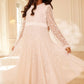 Dappled Sequin Long Sleeve Kids Dress