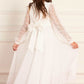 Dappled Sequin Long Sleeve Kids Gown
