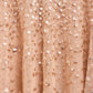 Dappled Sequin Off-Shoulder Ankle Gown