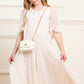 Dappled Sequin Short Cape Kids Dress