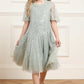 Dappled Sequin Short Cape Kids Dress
