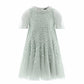 Dappled Sequin Short Cape Kids Dress