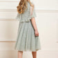 Dappled Sequin Short Cape Kids Dress