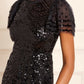 Deco Dot Ankle Gown
