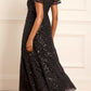 Deco Dot Ankle Gown