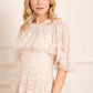 Dahlia Ditsy Short Cape Ankle Gown
