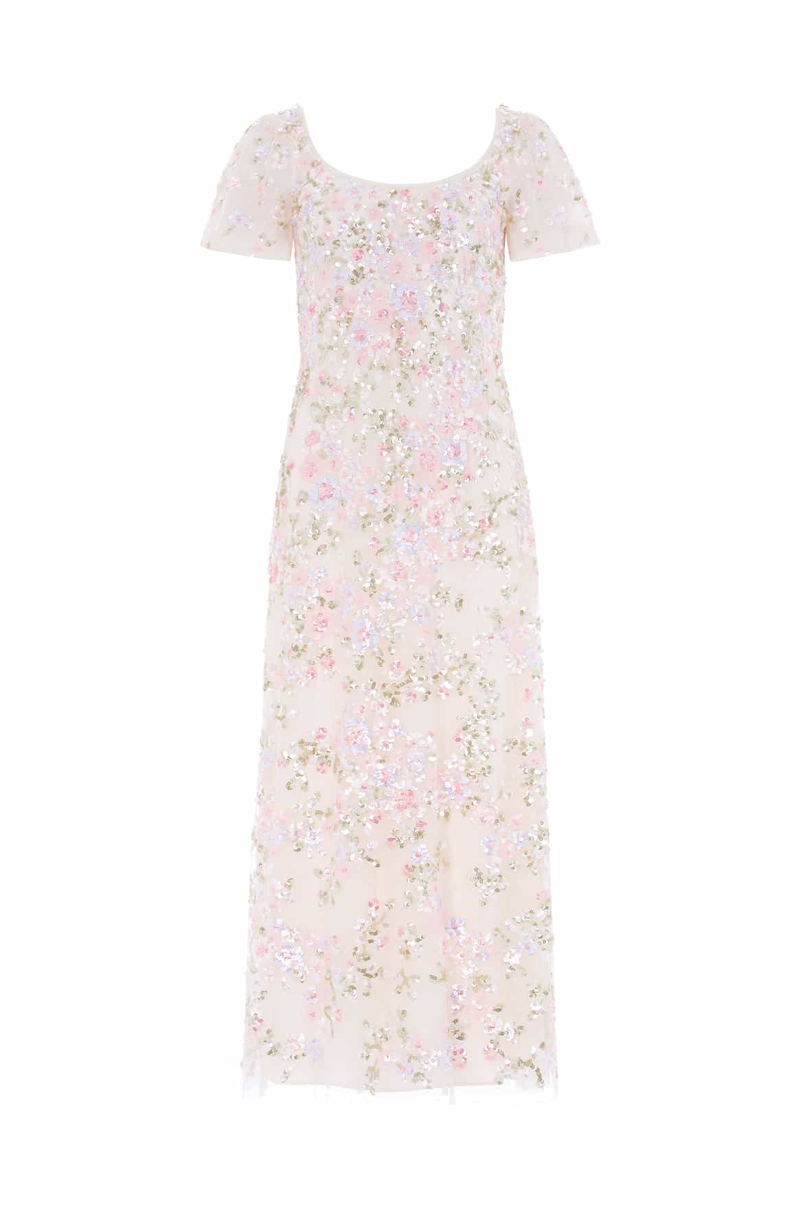 Dream Garland Puff Sleeve Ankle Gown