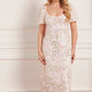 Dream Garland Puff Sleeve Ankle Gown