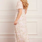 Dream Garland Puff Sleeve Ankle Gown
