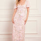 Dream Garland Puff Sleeve Ankle Gown