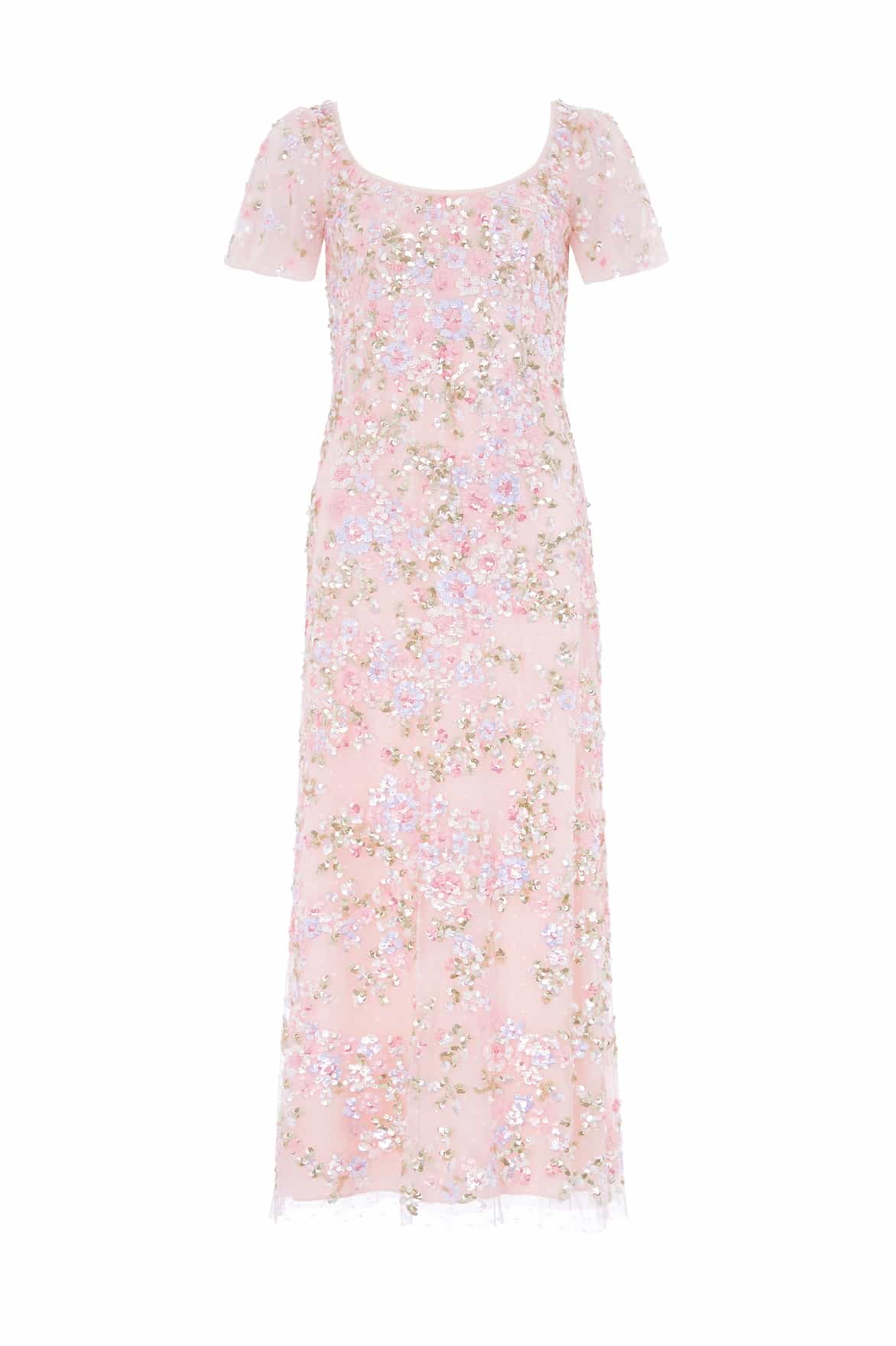 Dream Garland Puff Sleeve Ankle Gown