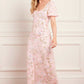 Dream Garland Puff Sleeve Ankle Gown