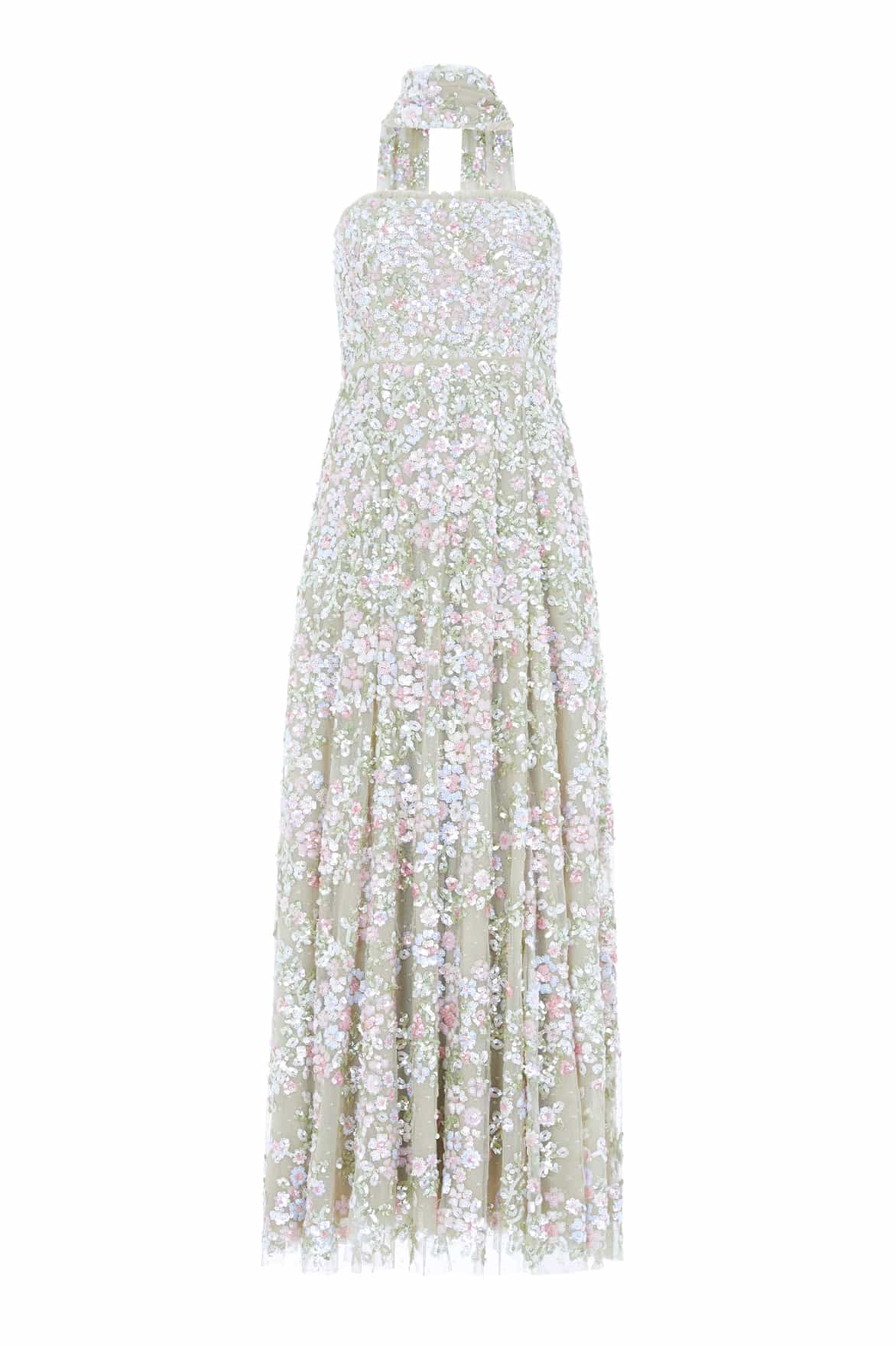 Dream Garland Strapless Gown
