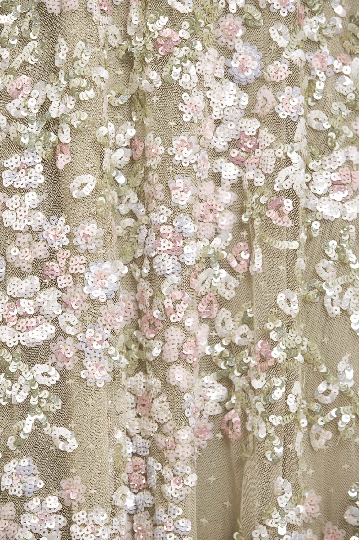 Dream Garland Strapless Gown