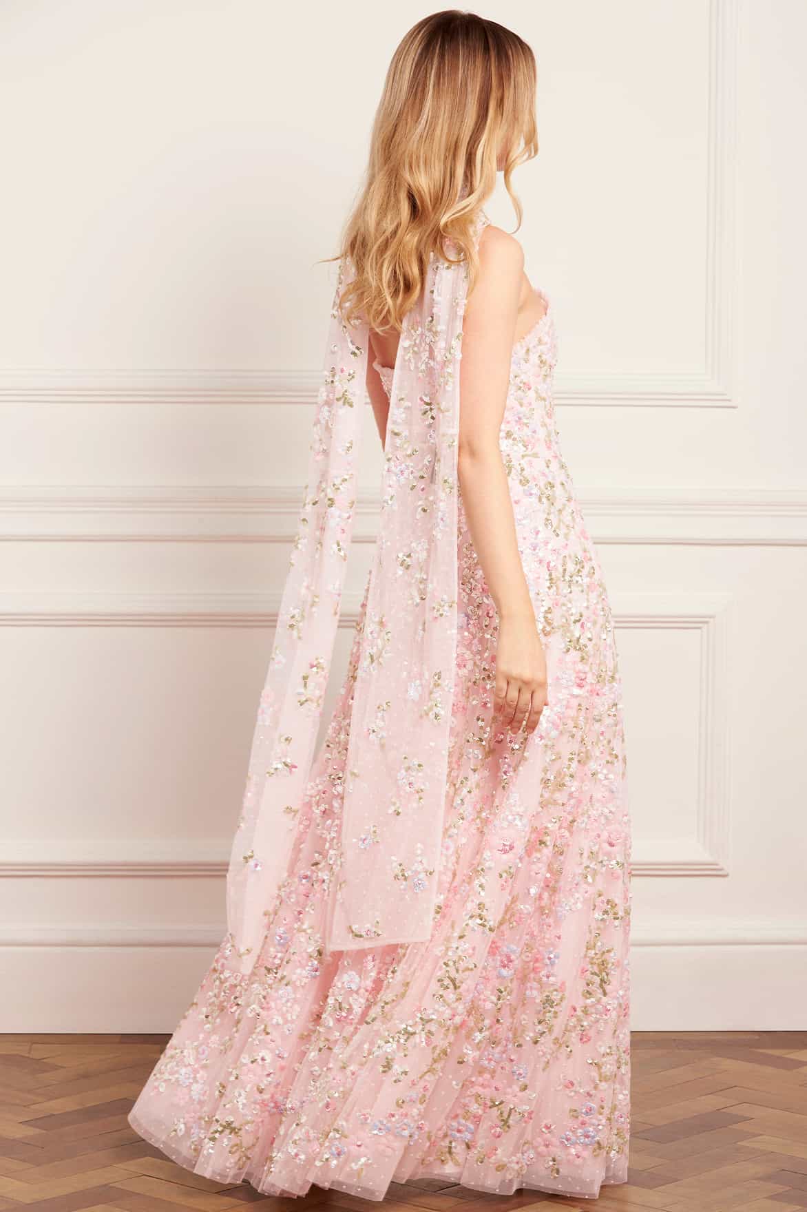 Dream Garland Strapless Gown