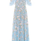 Eden Rose Cape Ankle Gown