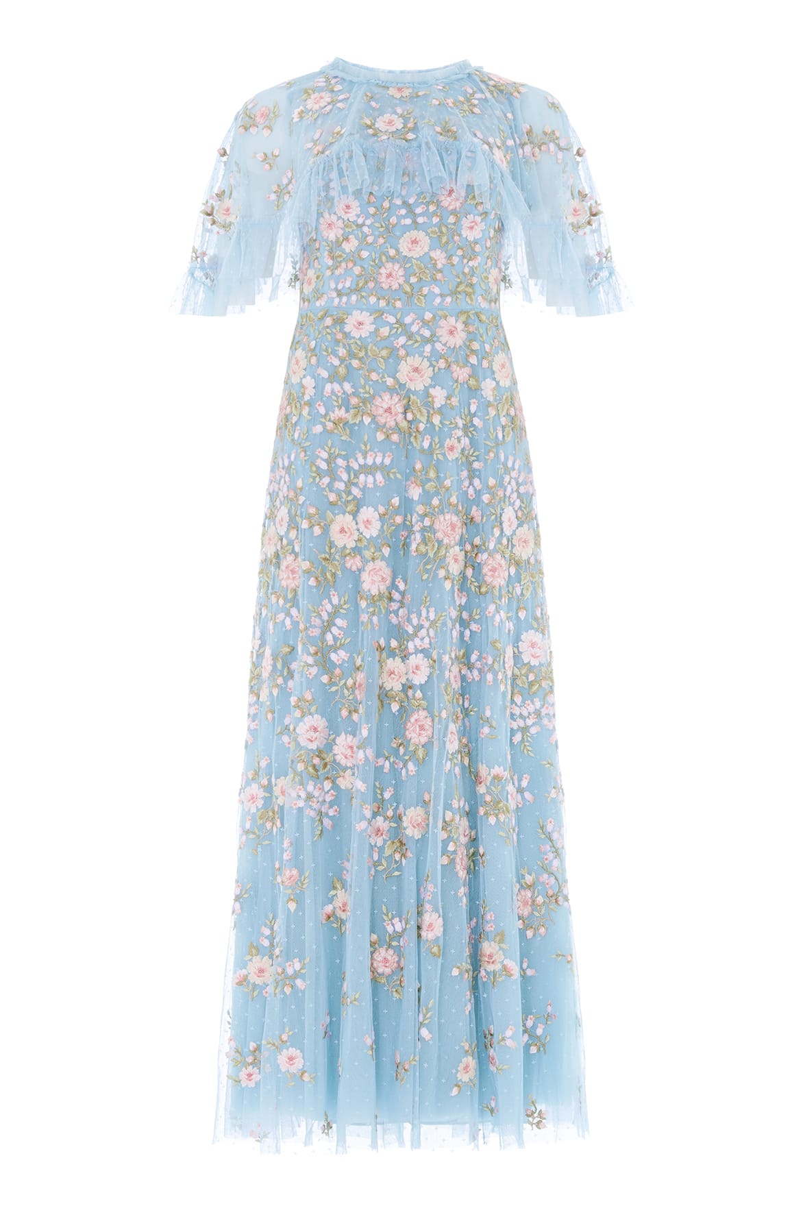 Eden Rose Cape Ankle Gown