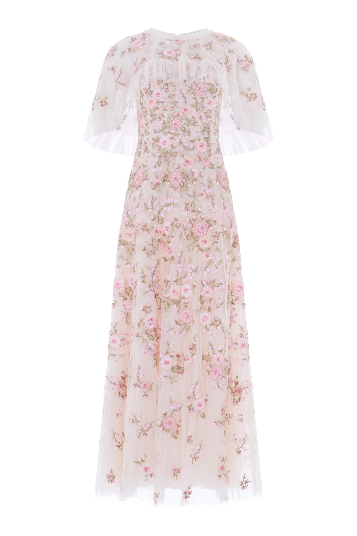 Eden Rose Cape Ankle Gown
