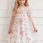 Eden Rose Short Sleeve Kids Dress