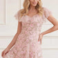 Eden Rose V-Neck Ankle Gown
