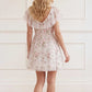 Eden Rose V-Neck Micro Mini Dress