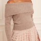 Embellished Bardot Jumper