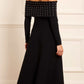 Embellished Bardot Knit Gown