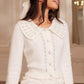 Embellished Collar Short Cardigan