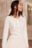 Embellished Collar Short Cardigan