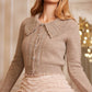 Embellished Collar Short Cardigan
