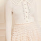 Embellished Collar Short Cardigan
