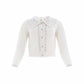 Embellished Collar Short Cardigan