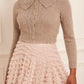 Embellished Collar Short Cardigan