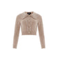 Embellished Collar Short Cardigan
