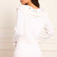 Embellished Collar V-Neck Cardigan
