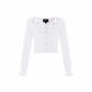 Embellished Collar V-Neck Cardigan