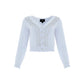 Embellished V-Neck Short Cardigan