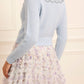 Embellished V-Neck Short Cardigan
