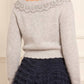 Embellished V-Neck Short Cardigan