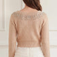 Embellished V-Neck Short Cardigan