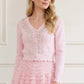 Embellished V-Neck Short Cardigan