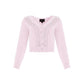 Embellished V-Neck Short Cardigan