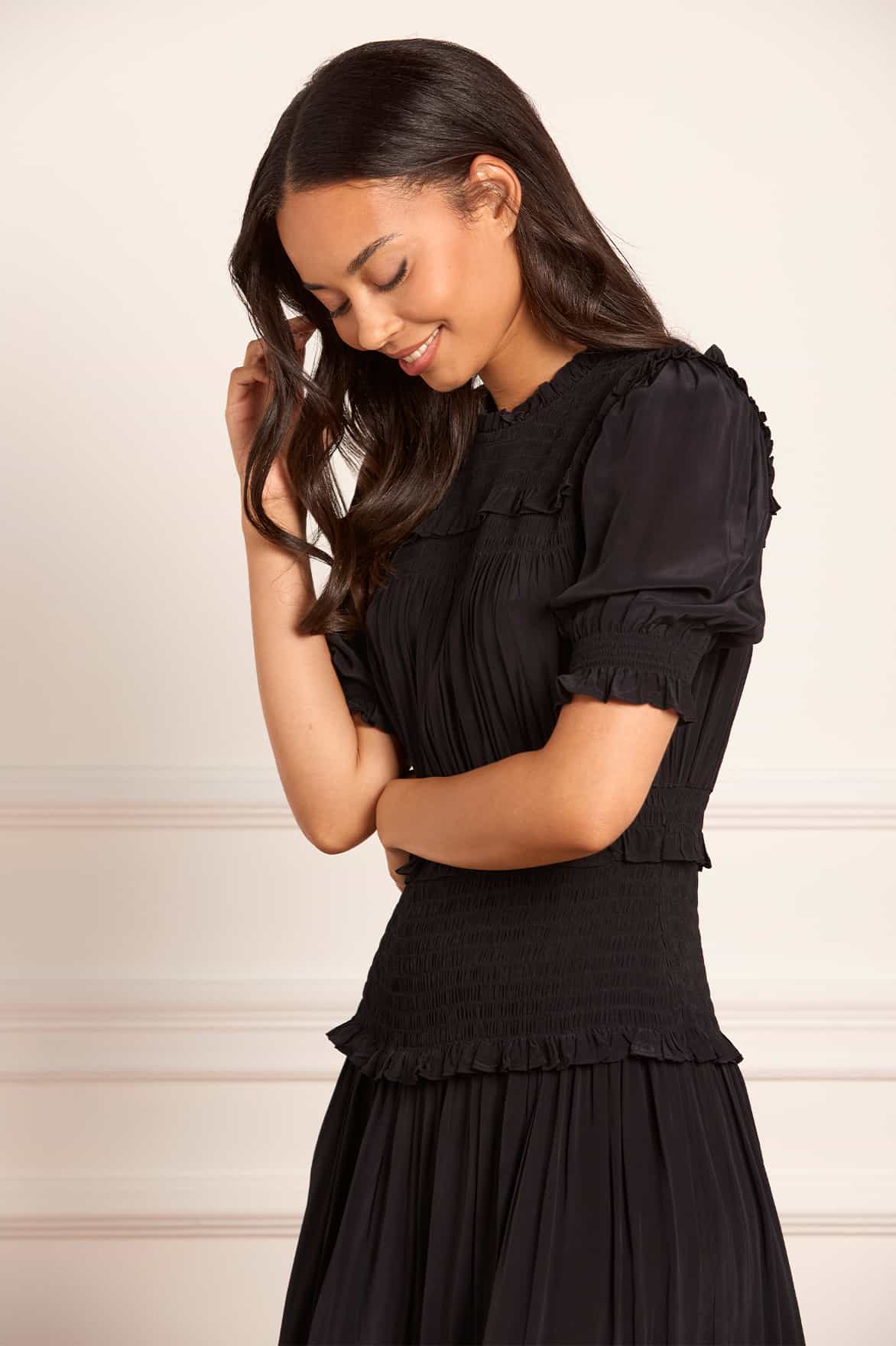 Emilia Crepe Ballerina Dress