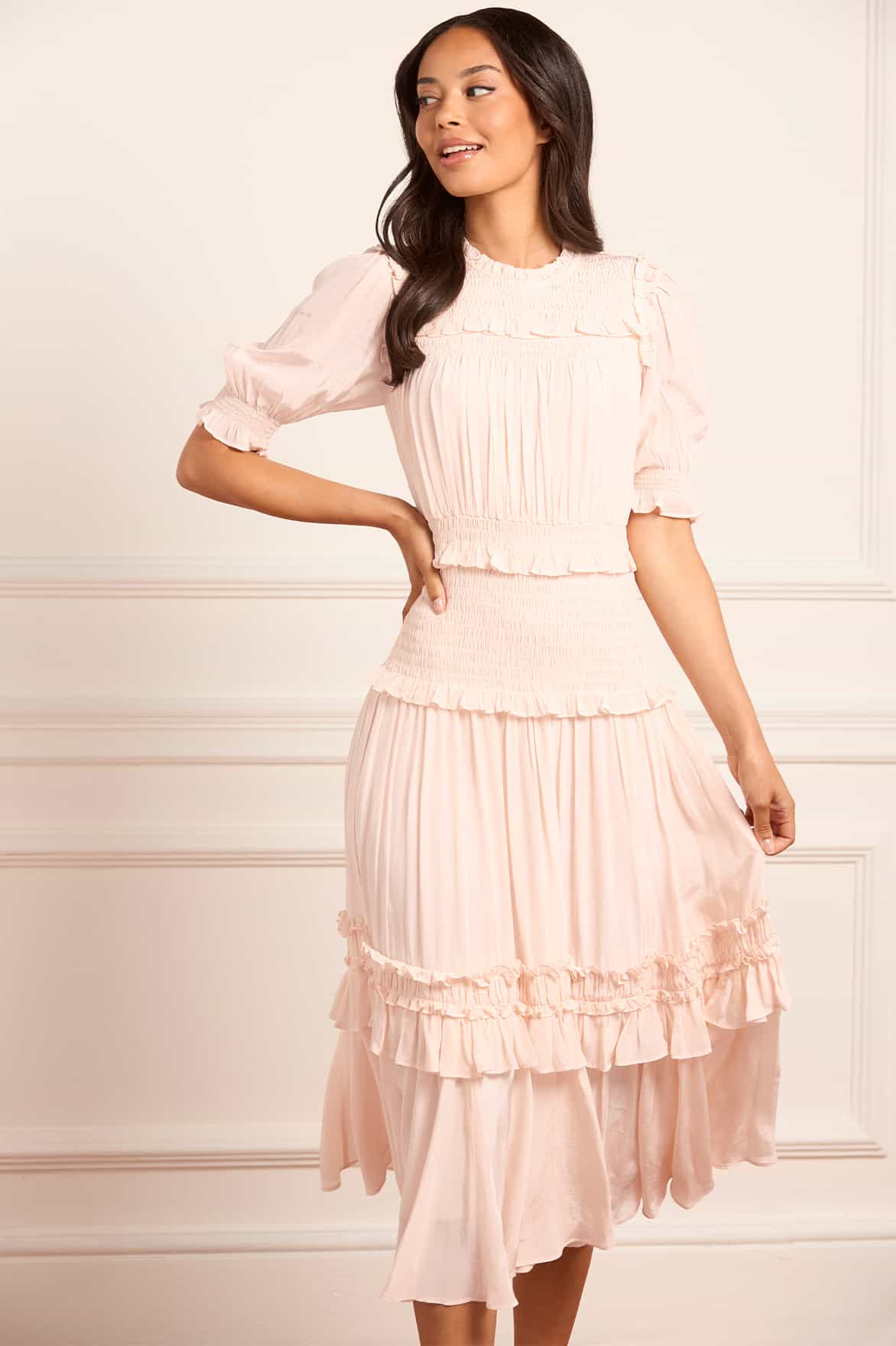 Emilia Crepe Ballerina Dress